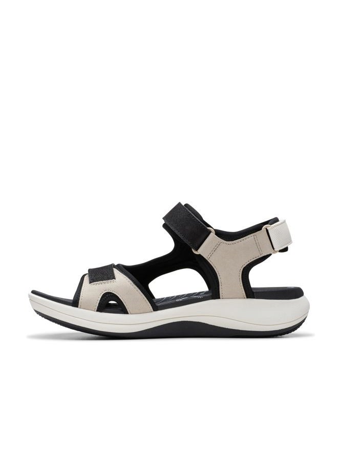 clarks Women's Mira Bay Flat Sandal, Flint Textile, 10 - Image 3