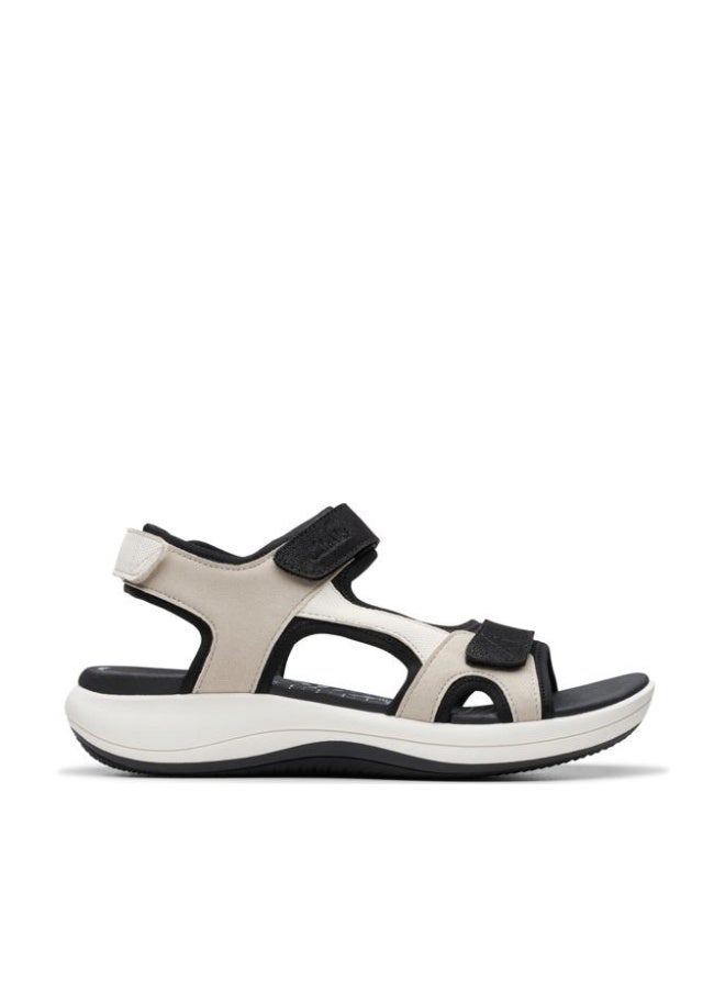 clarks Women's Mira Bay Flat Sandal, Flint Textile, 10 - Image 1