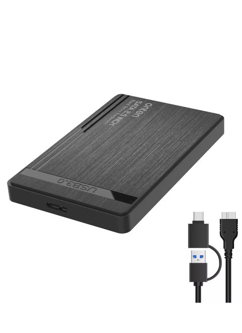 UHD1 2.5-inch SSD & HDD External Enclosure Case – USB 3.2 Gen1 / USB-C to SATA – Up to 5TB – External Hard Disk Drive Carrying for Laptop , PC | Black (OTN-UHD)