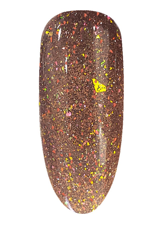 brunson Gel Nail Polish 18ml Long Lasting Chip Resistant Requires Drying Under UV LED Lamp Rainboleon Glitter Gel Soak Off UV LED Gel Polish BRGG09 - Image 2