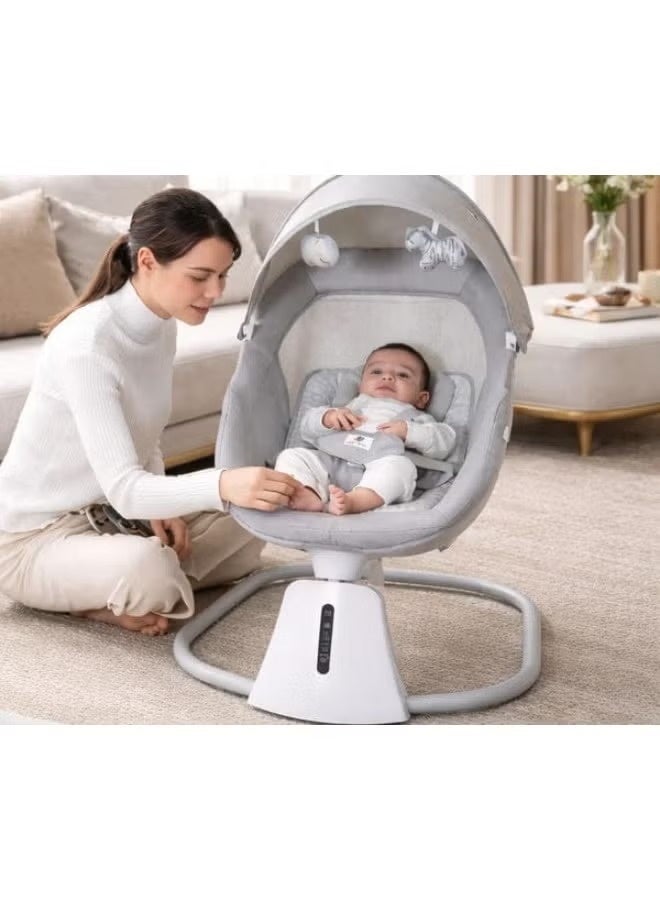 Luxury 3-in-1 baby cot with automatic swing | - Image 3