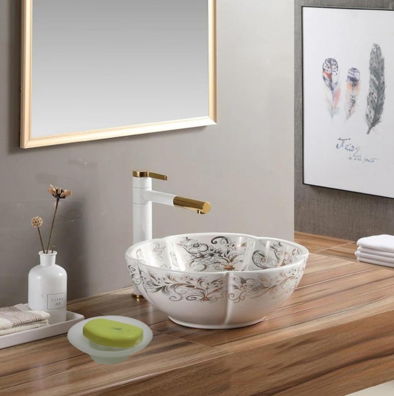 JAGGER JAGGER JAG243 Table Top Glass Soap Holder & Dish for Bathroom, Kitchen & Wash Basin, (3.25 Inch) (Glass [ Dish ONLY ])  - Image 4
