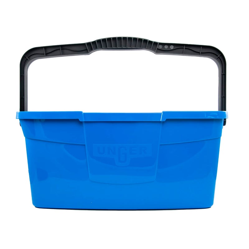 Unger Professional 3 Gallon Bucket Compact Cleaning Bucket ComfortGrip Handle 2 Pour Spouts Portable Cleaning Supplies Plastic Mop Bucket for Floor Window Household Cleaning