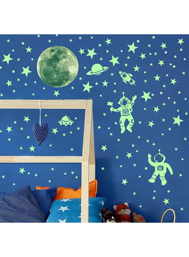 erorex Glow In The Dark Stars Wall Stickers 849 Pcs Gl Planets Stickers For Ceiling Decor Solar System Luminous Stars And Dots Wall Decals For Bedroom Living Room Baby Nursery Decoration - Image 5