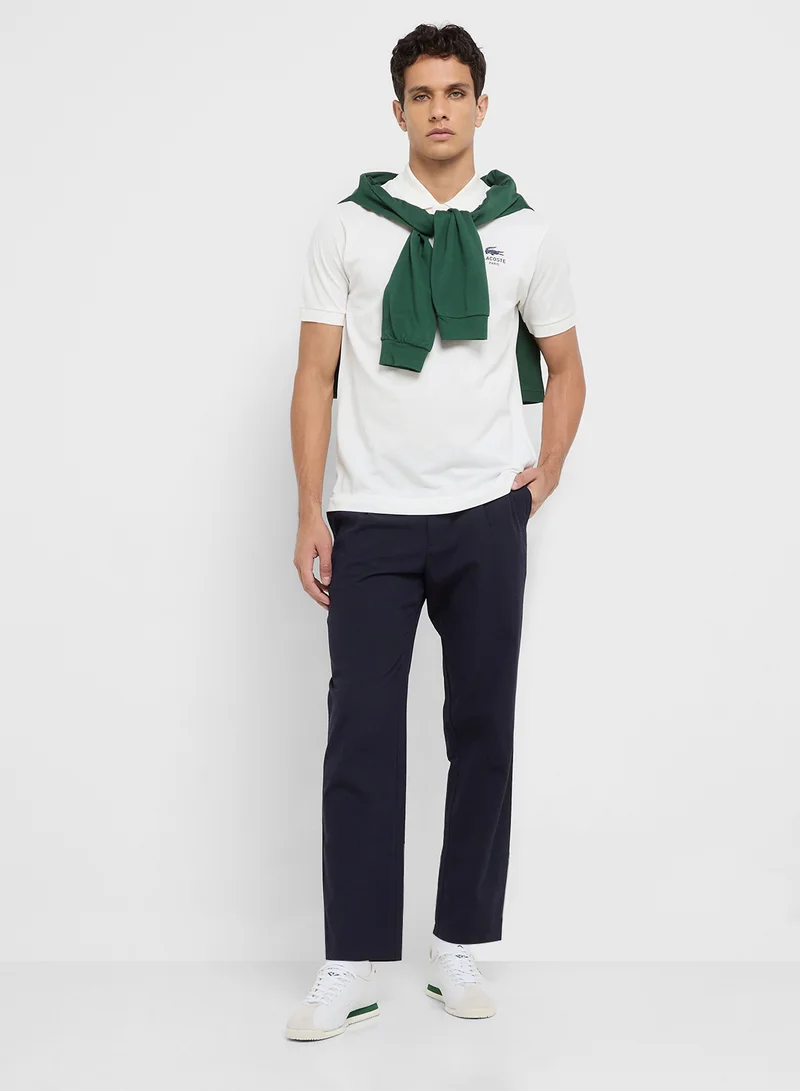 LACOSTE Signature Print Polo