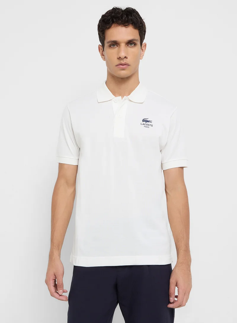 لاكوست Signature Print Polo