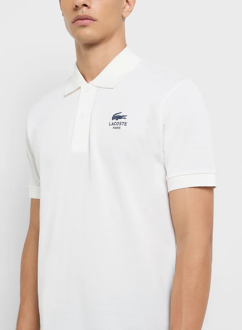 LACOSTE Signature Print Polo