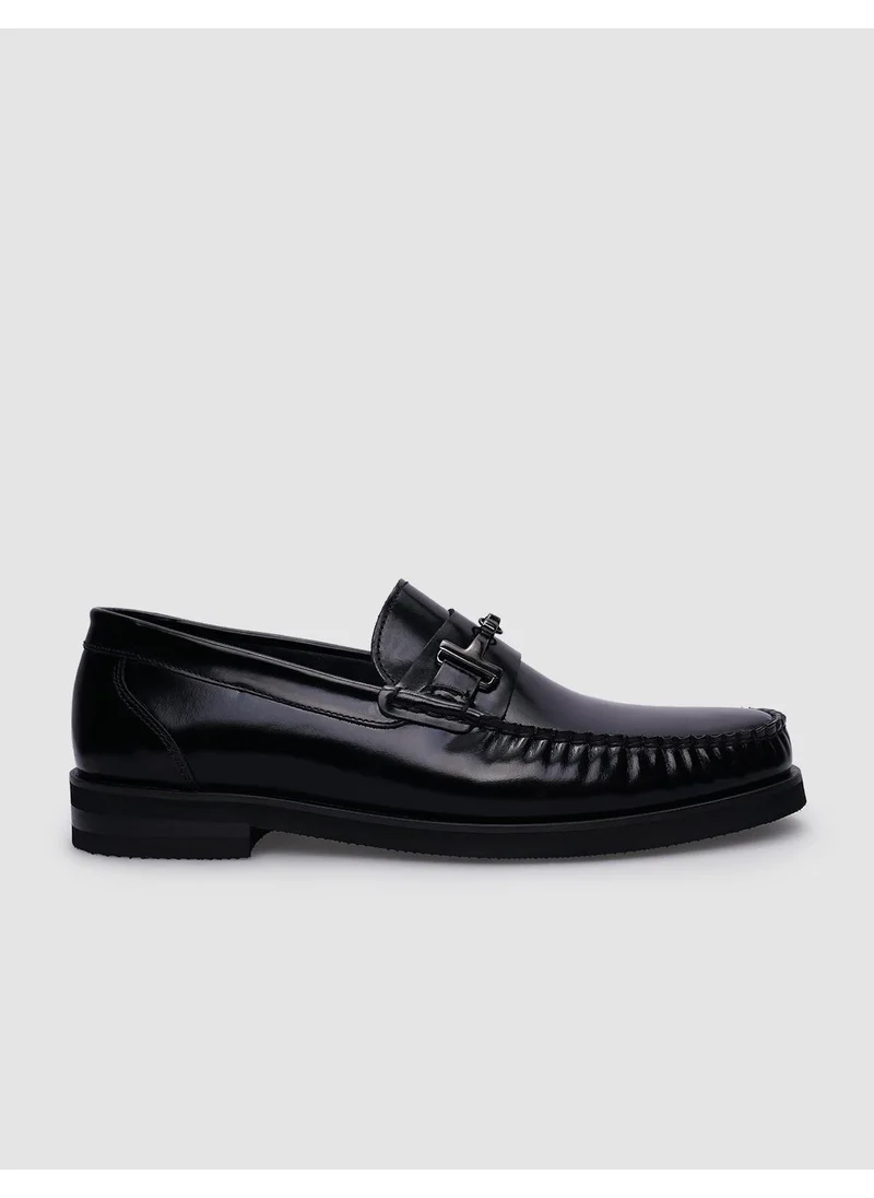 كاباني Black Buckle Men's Classic Shoes