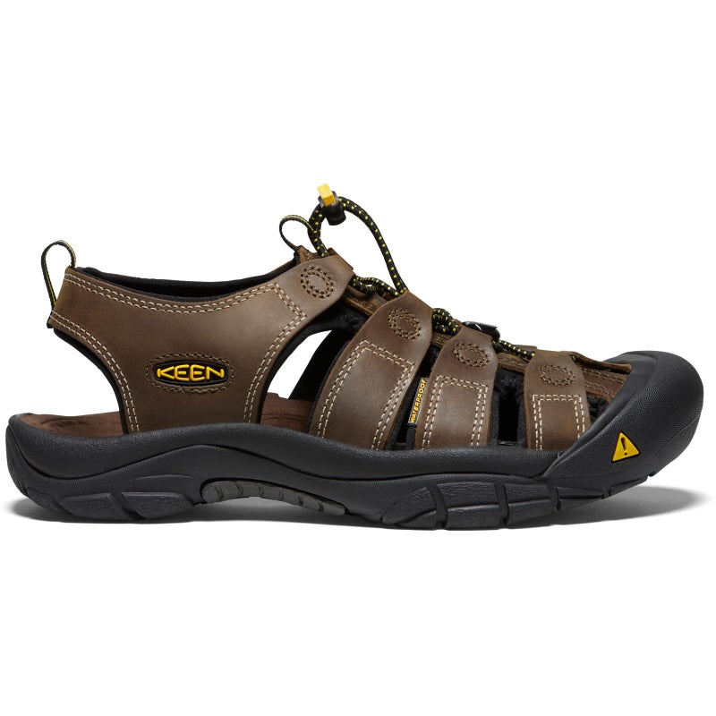 KEEN Men's Newport Closed Toe Leather Sandals, 8.5, Bison - Image 2