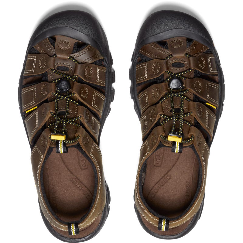 KEEN Men's Newport Closed Toe Leather Sandals, 8.5, Bison - Image 5