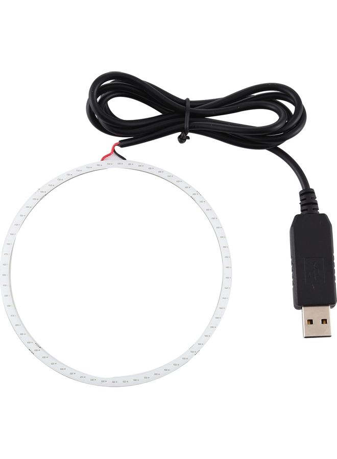 MUNTAQI Angel Eyes Circles Car LED Lights Blue 21 x 19 x 3cm - Image 2