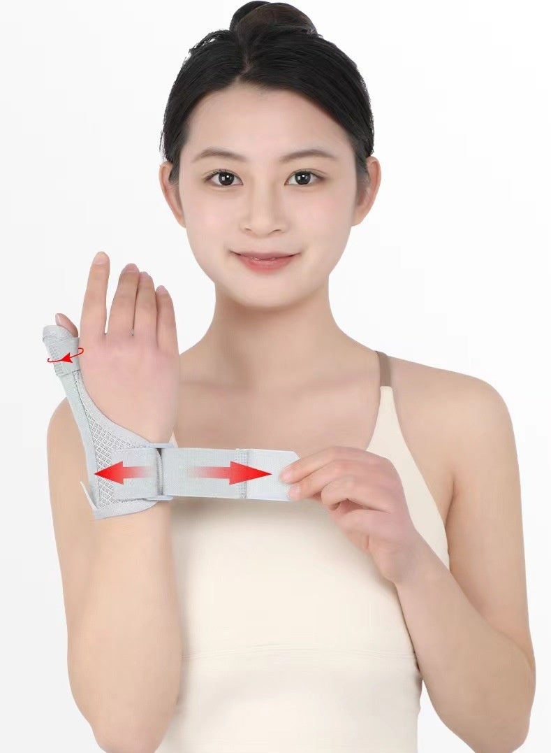 Eilimi Thumb Brace for Men and Women,CMC Joint Thumb Spica Splint for Pain Relief,Tendonitis, Thumb Wrist Stabilization Support for Right or Left Hand(A-Grey) - Image 5