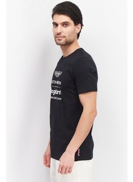 Aston Martin Men Crew Neck Short Sleeve Graphic Print T-Shirt, Black  - Image 4