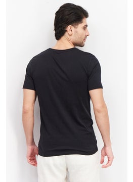 Aston Martin Men Crew Neck Short Sleeve Graphic Print T-Shirt, Black  - Image 3