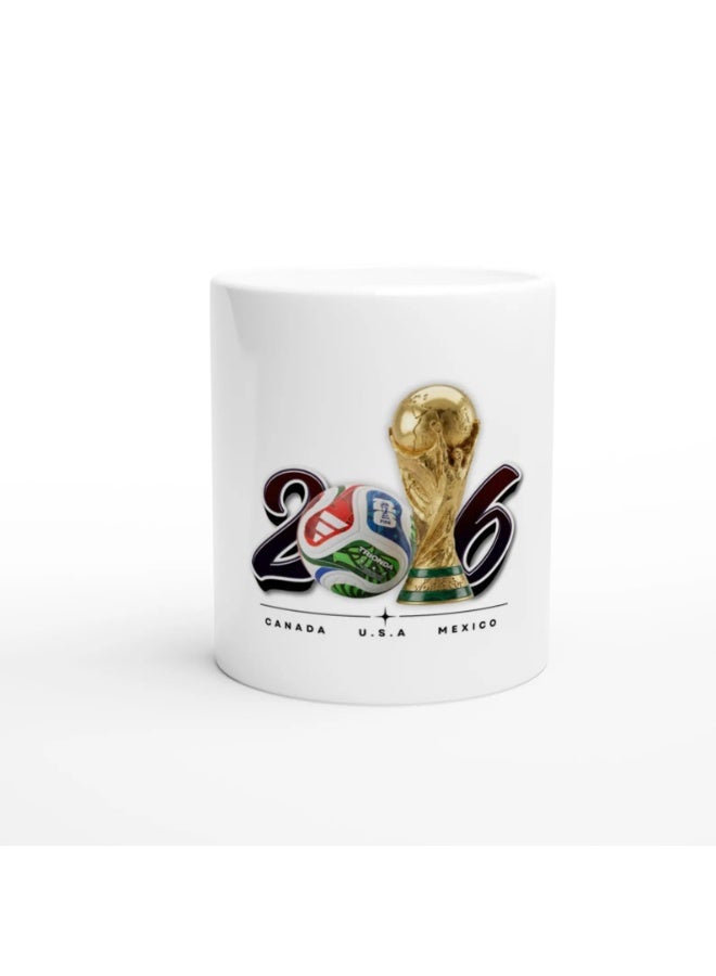RKN FIFA World Cup 2026 Ceramic Coffee Mug, 11oz Large, White - Image 1