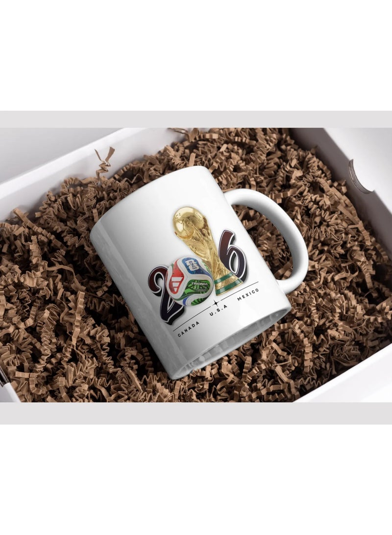 RKN FIFA World Cup 2026 Ceramic Coffee Mug, 11oz Large, White - Image 2