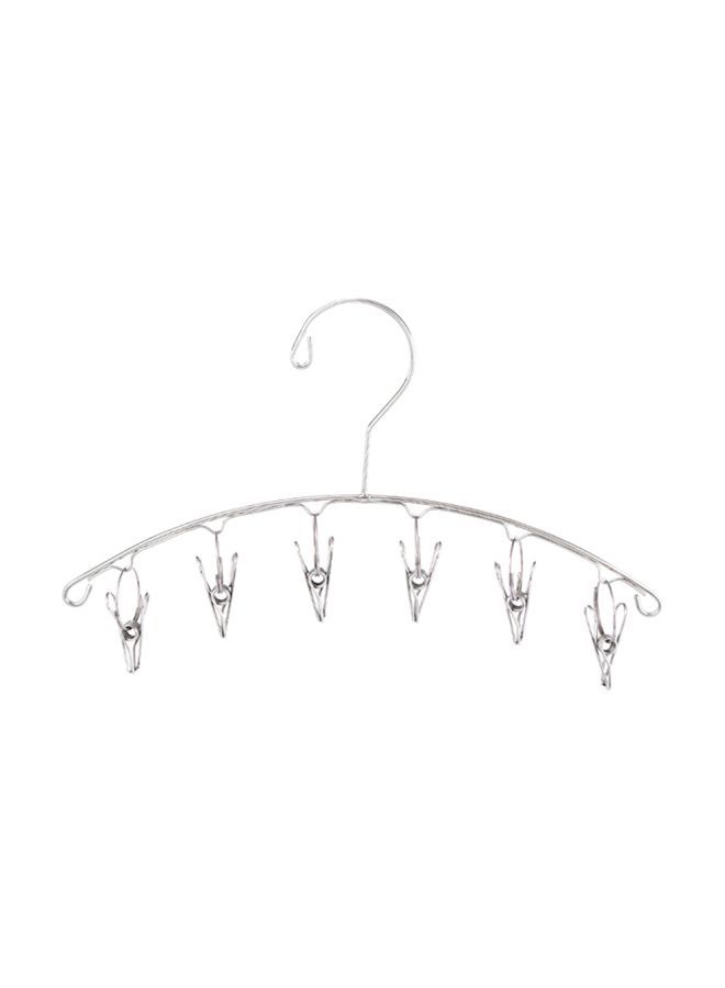 NIBEMINENT Stainless Steel Clothes Rack Silver 