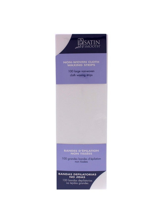 Satin Smooth Atin Smooth Large Nonwoven Cloth Waxing Strips 100 Count - Image 1
