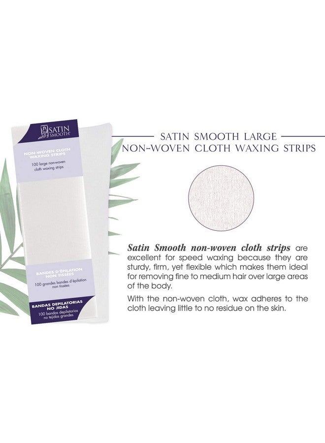Satin Smooth Atin Smooth Large Nonwoven Cloth Waxing Strips 100 Count - Image 4