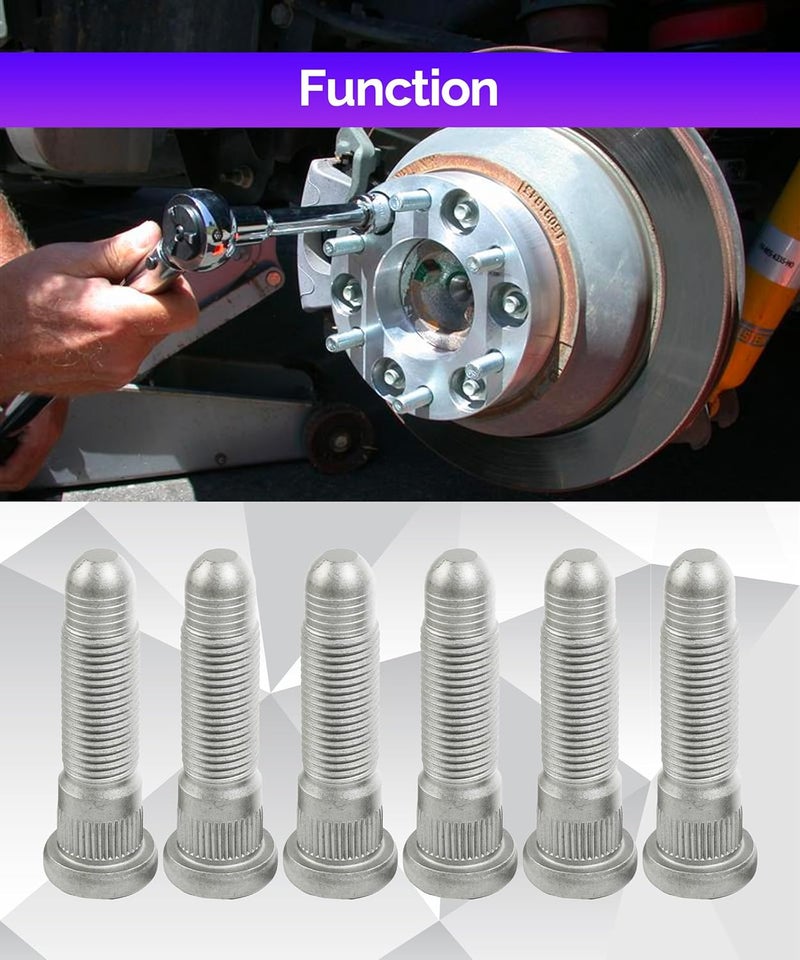 RACOONA 6PCS Serrated Wheel Studs - Image 5