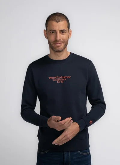 Petrol Industries Men Sweater Round Neck Print