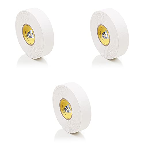 Howies Hockey Stick Tape Premium Cloth White 1" x 24yd (72') 3-Pack - Image 1