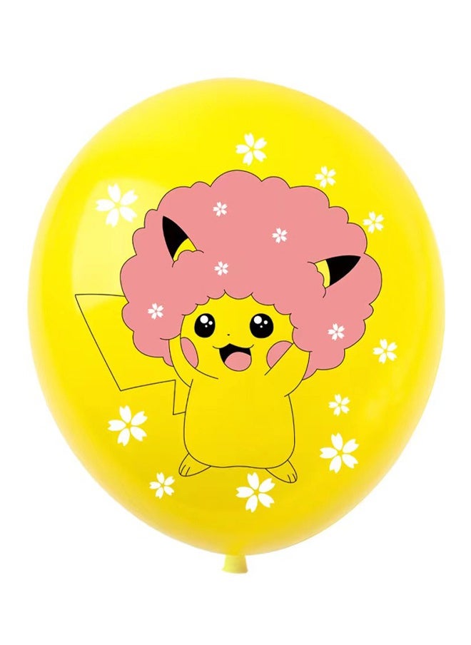 Zeemey - Pikachu Balloon Garland Set with  Happy Birthday Banner,Cake Topper,Perfect for Graduation Baby Shower Birthday Bachelorette Party Backdrop Decoration,Suitable for Indoor and Outdoor - Image 1