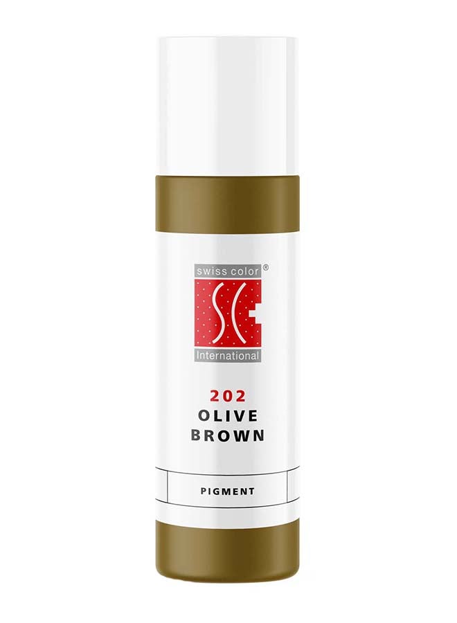 swiss color Brow Pigment 202 Olive Brown 10 ML - Image 1