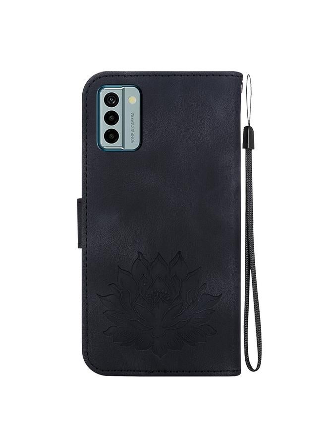 erorex Case For Nokia G22 Lotus Embossed Leather Phone Case  - Image 3