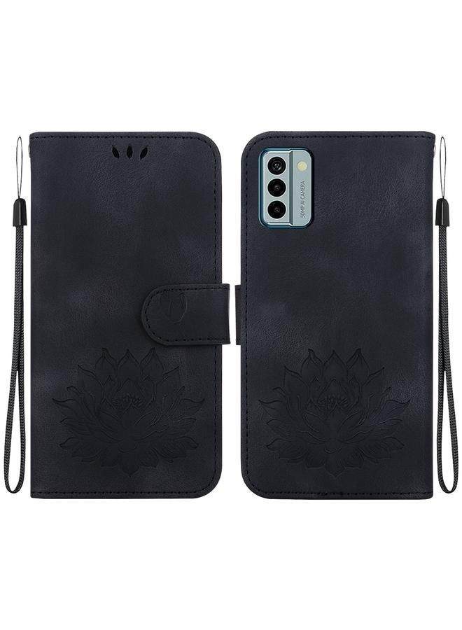 erorex Case For Nokia G22 Lotus Embossed Leather Phone Case  - Image 1