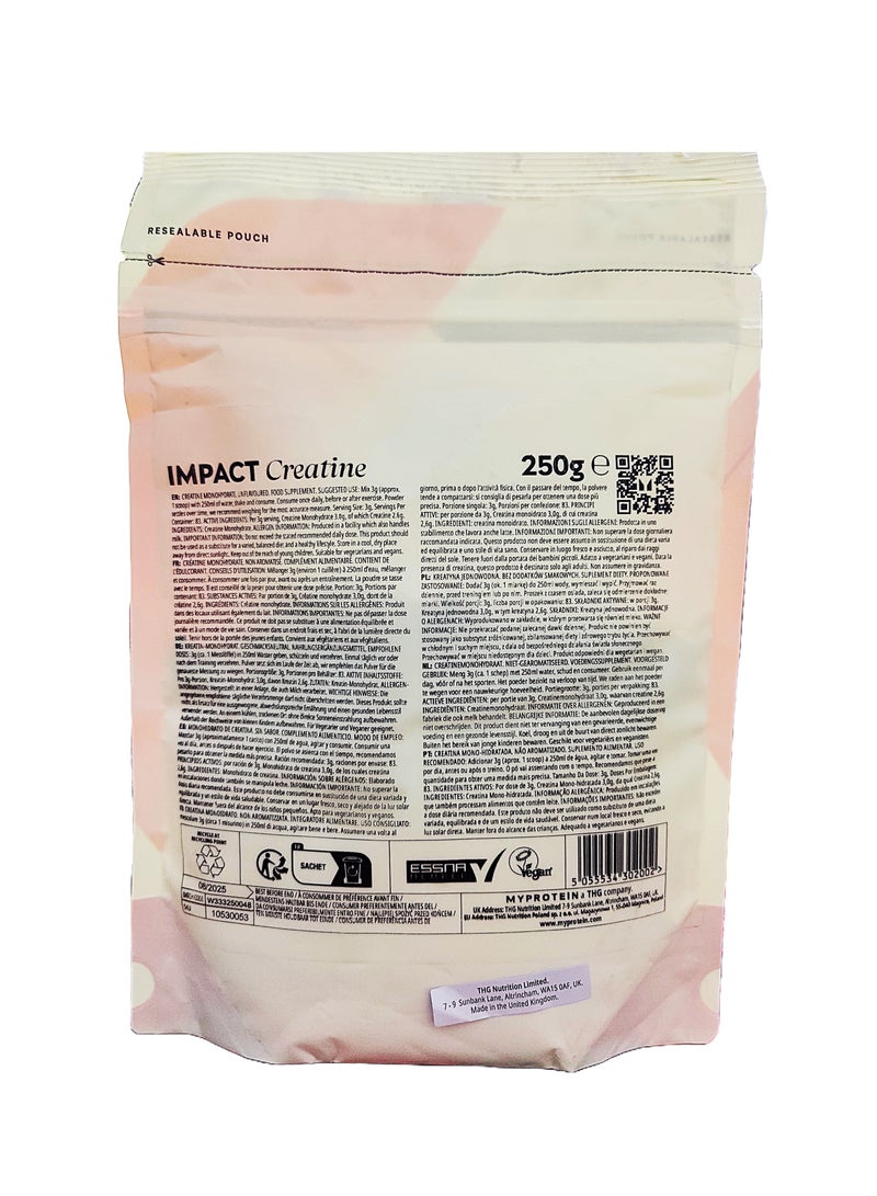 Myprotein Creatine Monohydrate 250g Unflavored - Image 2
