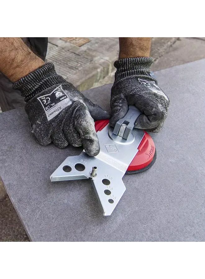 أداة تثبيت فراغية لثقب البلاط والزجاج بدقة مع دليل منشار ثقب - Image 5