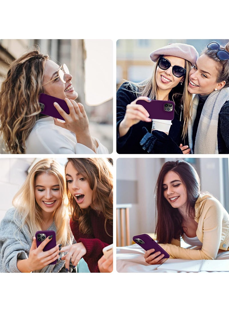 حافظة هاتف iPhone 15 pro ترقية غطاء سيليكون مقاوم للصدمات ومضاد للخدش (أرجواني) - Image 5