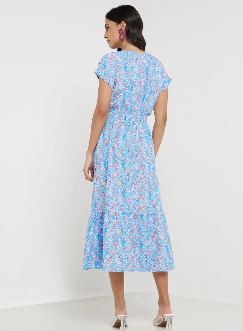 ELLA Floral Tiered Dress