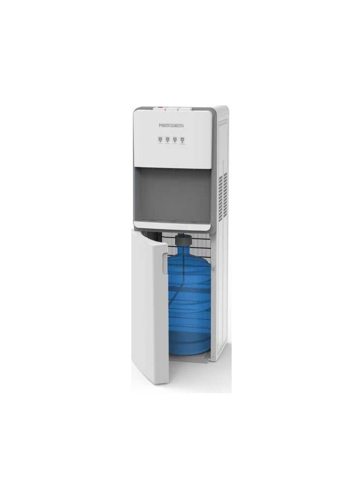 Mediatech - Bottom loading water Dispenser - 3 taps (cold - Normal - hot) , Child safety lock ,High efficiency compressor cooling “Danfu motor” 1/8 HP , MT-2500B - Image 1