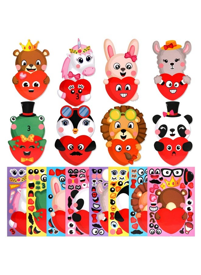 Valentine'S Day Diy Stickers 24 Sheets Valentine’S Day Makeaface Stickers For Kids Make Your Own Animal Stickers For Valentine'S Day Party Favors - pzsku/ZAF618B02194D478DE48CZ/45/_/1697273135/8f79eacd-8c55-415a-931d-f259e44faec6