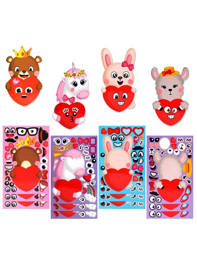 Valentine'S Day Diy Stickers 24 Sheets Valentine’S Day Makeaface Stickers For Kids Make Your Own Animal Stickers For Valentine'S Day Party Favors - pzsku/ZAF618B02194D478DE48CZ/45/_/1697273149/48c0d1da-de10-4f0e-9d7a-4094e7f69b98