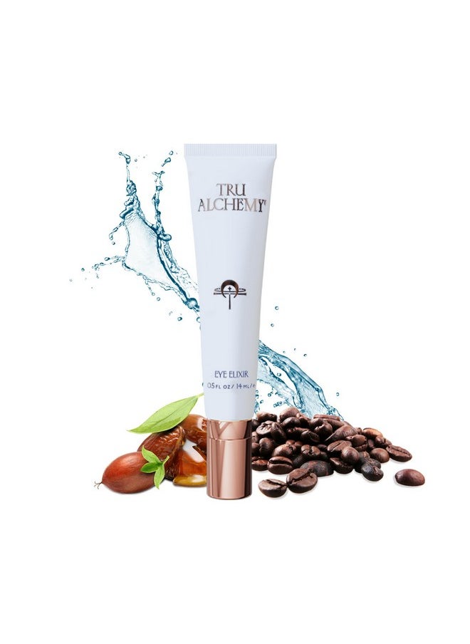 Tru Alchemy Eye Elixir Cooling Eye Treatment Cream - Dark Circle Eye Cream For Puffiness And Bags Under Eyes - Caffeine, Hyaluronic Acid, Vitamin C 