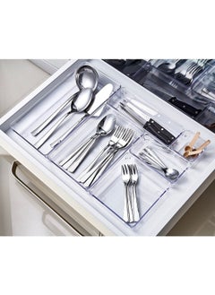 Boz House 7 Piece Kitchen & Make-up Drawer Modular Organizer Organizer Transparent  - Image 2