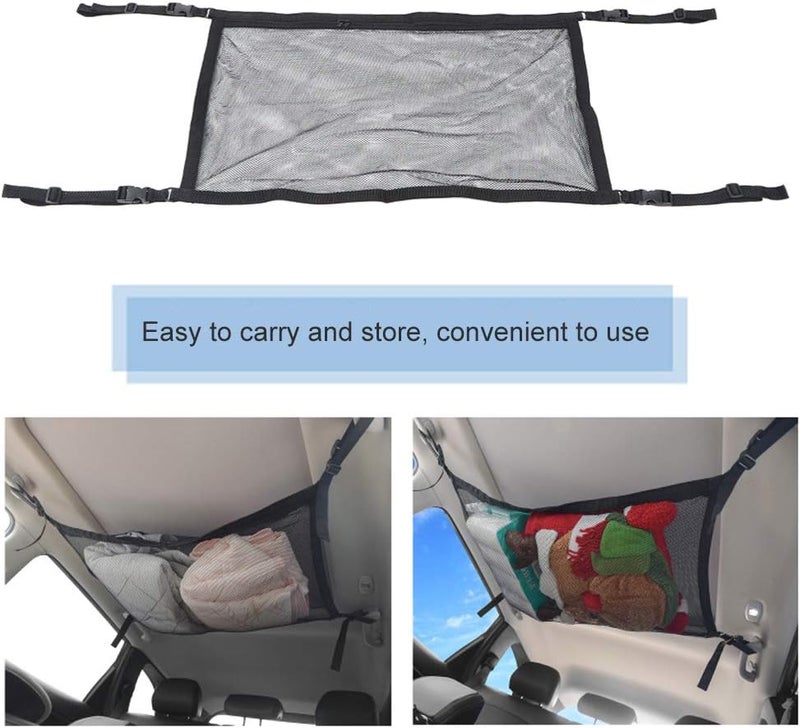 Black Oxford Cloth Car Roof Back Storage Bag for Outdoor Travel - Image 4