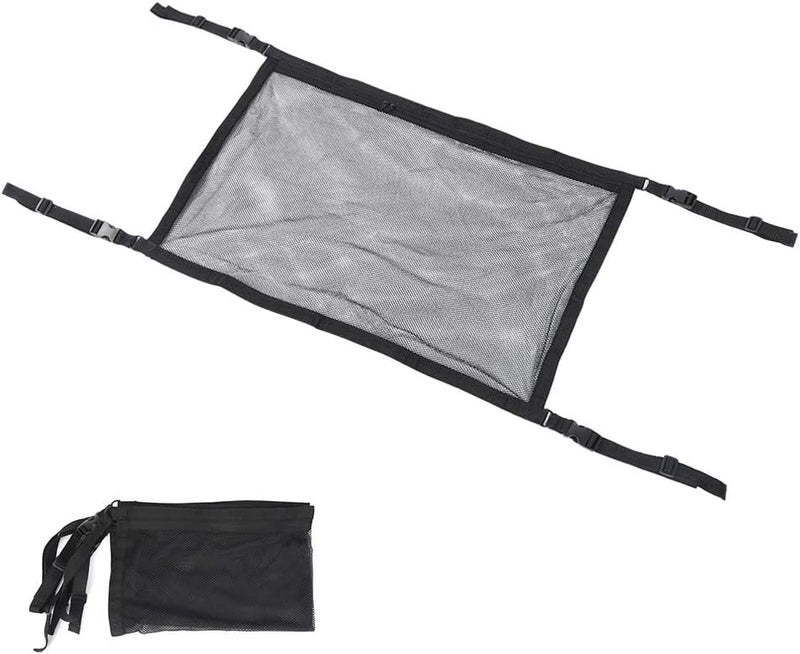 Black Oxford Cloth Car Roof Back Storage Bag for Outdoor Travel - Image 1
