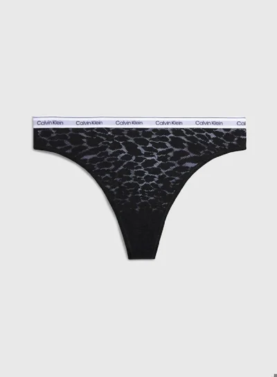 CALVIN KLEIN Lace High Leg Thong
