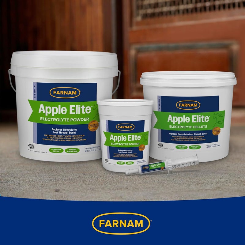Farnam Apple Elite Electrolyte Paste Supplement for Horses, 60 cc Syringe, Replaces Vital Minerals, Hydration Electrolytes for Horses, No Added Sugar, Digestion Support, Muscle Function & Recovery - Image 5