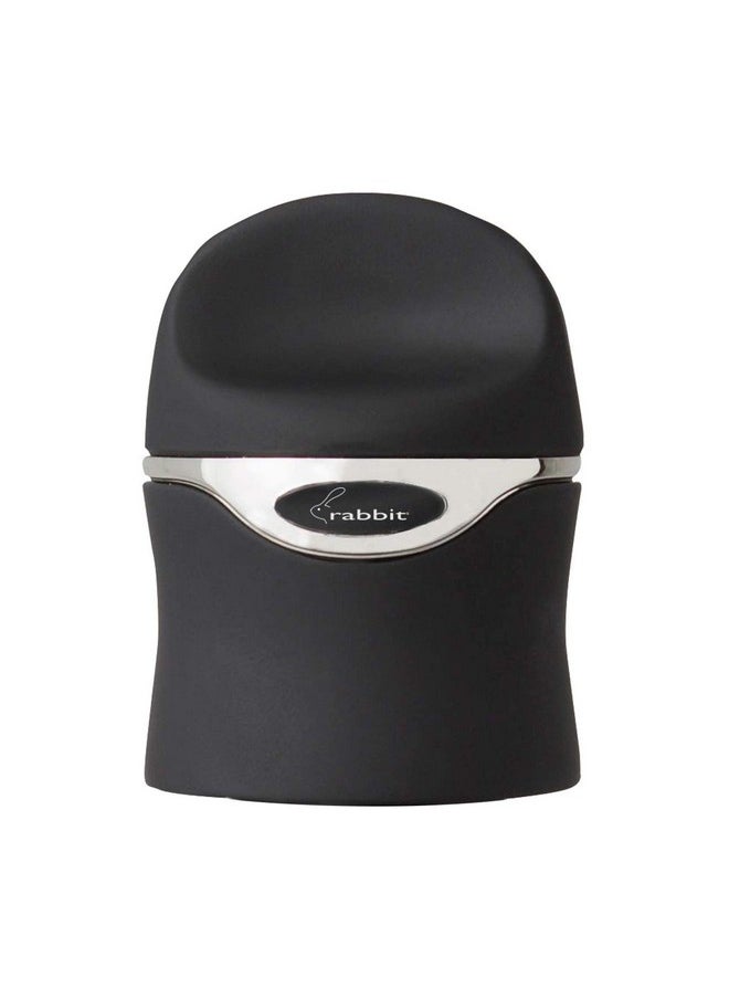 rabbit Rabbit Champagne and Wine Sealer - Air-Tight Wine Preserver, Champagne Stopper - Bar Essential Kitchen Tool for Freshness & Flavor, Wine Lover's Collection, Easy & Comfortable To Use (Velvet Black)  - Image 1