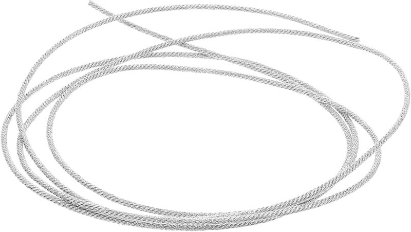 Silver Braided Speaker Wire 1m Heat Resistant Flexible Audio Cable for Home Theater Car RV Outdoor - Image 2