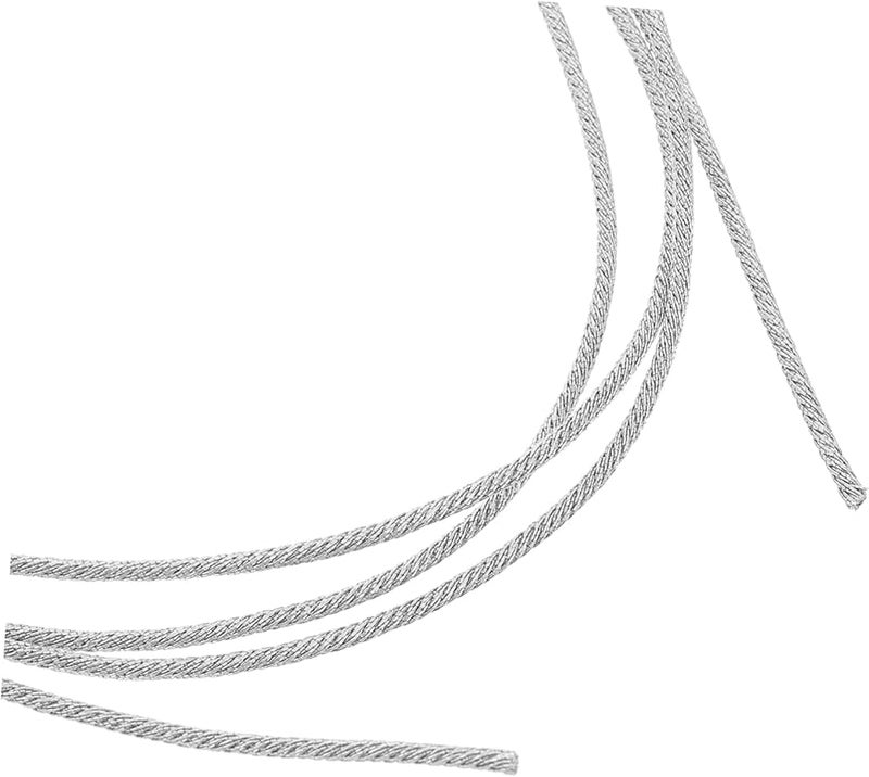 Silver Braided Speaker Wire 1m Heat Resistant Flexible Audio Cable for Home Theater Car RV Outdoor - Image 4