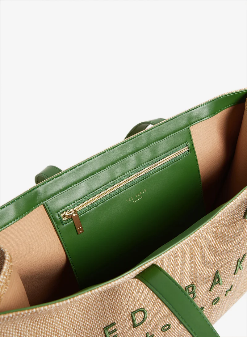 Ted Baker  Faux Raffia Large Icon Bag for Women | Best Price UAE