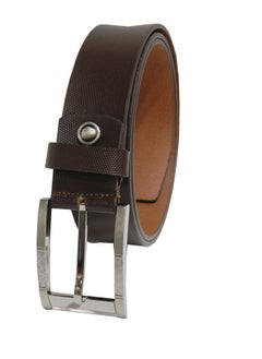 LAVERI LEATHER GENUINE LEATHER 35MM FORMAL AND CASUAL BROWN BELT FOR MENS  - Image 4