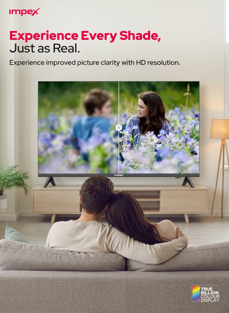 Impex 32 Inch HD Smart LED TV - HD 1366 x 768 Resolution, Latest Android Television, Quad Core, Frameless, A+ Panel, Android TV with Wi-Fi, 2 HDMI, 2 USB, VGA, RJ45, 178° View, Slim Design, Netflix, YouTube, 2 Year Warranty - Gloria 32 Smart IX 32HD SMART IX 32HD SMART Black - Image 3