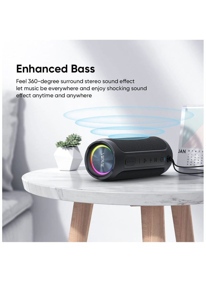 فيدفي مكبر صوت لاسلكي محمول VIDVIE SP919 مزود ببطارية 2000 مللي أمبير/ساعة، وإضاءة RGB، ومقاومة للماء IPX6 - Image 2